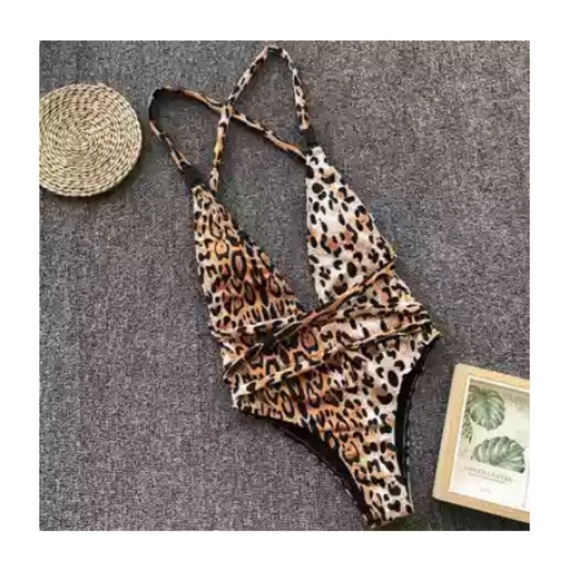 255. Long Strap Wrap Around One Piece Swimsuit - Picture 4 of 7